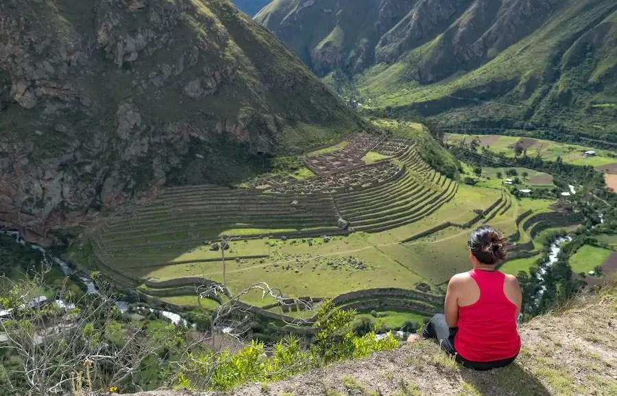 woman on inca trail